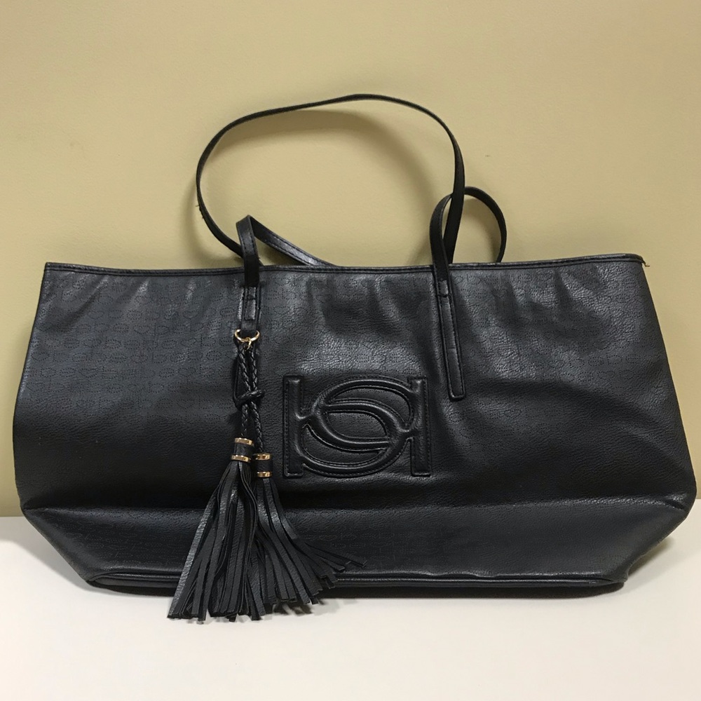 Bebe Large Black Tote